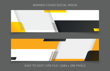 Banner design template vector design for social media cover