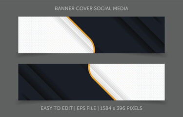 Banner design template vector design for social media cover