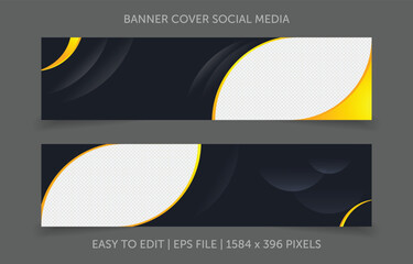 Banner design template vector design for social media cover
