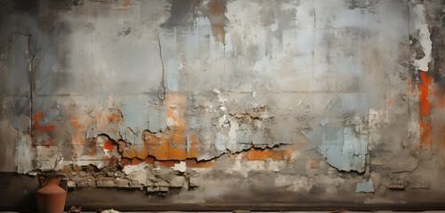 Cracked concrete wall texture background