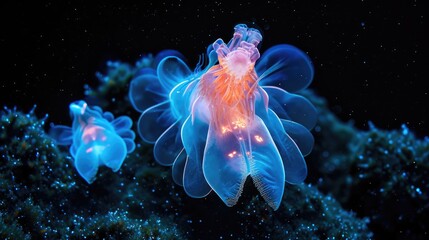 Fototapeta na wymiar Sea butterflies are one of the most amazing groups of planktonic creatures. 