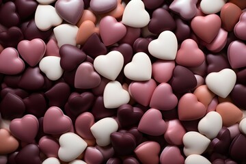 Valentine's Day Background with Hearts