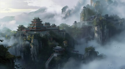 Abstract Ancient China, Wudang Generative AI