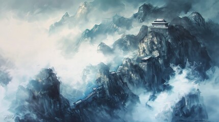 Abstract Ancient China, Wudang Generative AI