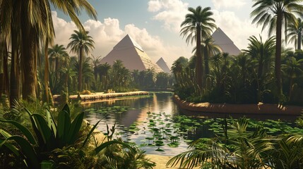 Abstract Ancient Egypt, Generative AI