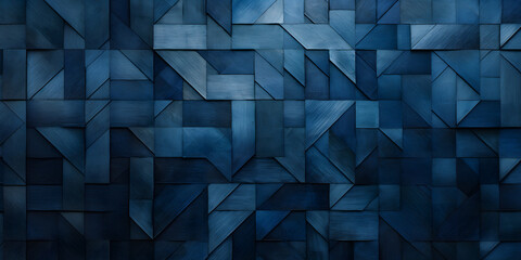 Obraz premium Blue triangular abstract background, Grunge surface, 3d Rendering