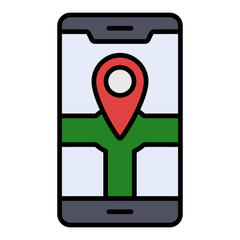 Mobile Map Icon