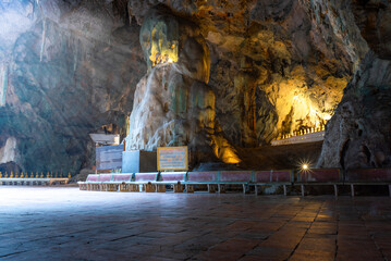 Khao Luang Cave is a large limestone cave located in Phetchaburi Province, Thailand. It is a...