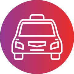 Taxi vector icon style