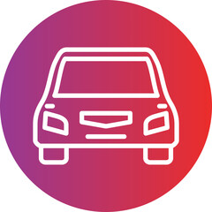 Car vector icon style