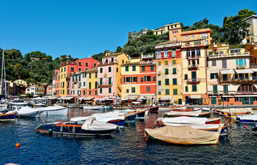 Fototapeta na wymiar Marina de Portofino, Parc national des Cinque Terre,, Nord-Ovest, Italie