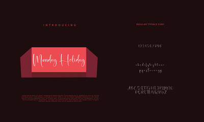 Signature Font Calligraphy Logotype Script Brush Font Type Font lettering handwritten
