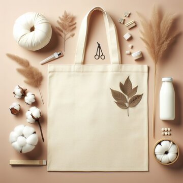 Cotton white plain tote bag for design