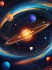 planet in space