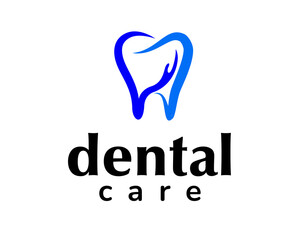 Obraz premium dental care abstract logo design template