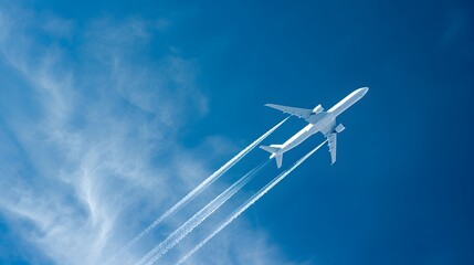 Fototapeta na wymiar Simplicity in the Skies Minimalist Design in Commercial Aviation