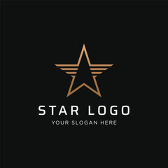 Obraz premium Modern and unique geometric star abstract logo template design. Logo for business, brand and company.