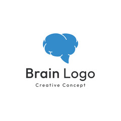 unique colorful brain logo template design with creative ideas.