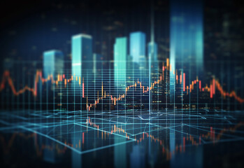 Naklejka premium Financial Dynamics: Trading, Crypto, Forex, and Stock Market Insights
