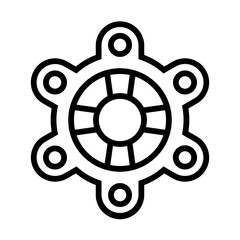 Gear Line Icon