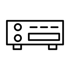 Cd Player Line Icon