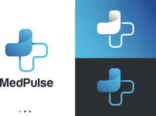 Fototapeta premium Vector Medical logo design plus icon