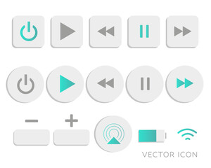 User interface elements. Stylish interface for website. Flat vector illustrations isolated on white background.