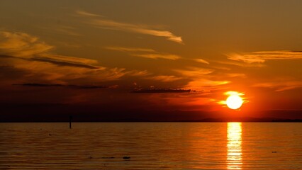 Obraz premium Sunset, Lake 
