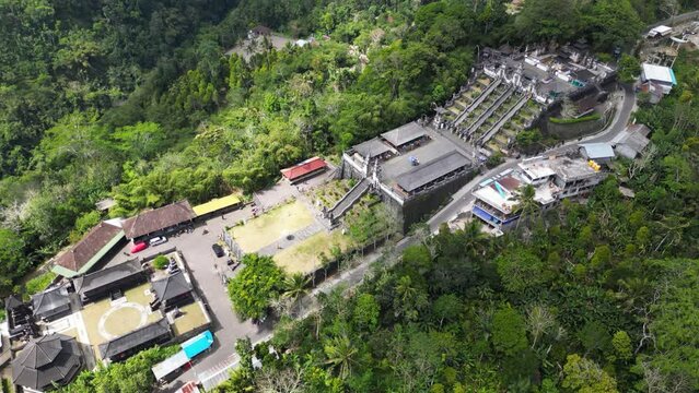 Drone view of Lempuyang Temple (Pura Penataran Agung Lempuyang), Bali, Indonesia