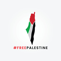 international day of solidarity with the palestinian people with flag vector illustration