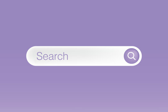 Vector internet browser search engine search bar for ui mobile app search address and navigation bar