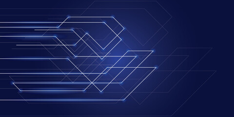 Abstract lines and dots connect background. Technology connection digital data and big data concept. 抽象的な線と点が背景を接続します。 テクノロジー接続デジタルデータ。 テクノロジースタイルの抽象的な背景