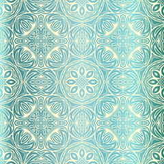Seamless pattern with mandalas. For fabric design, wallpapers, backgrounds, wrapping paper and so on. Vector
