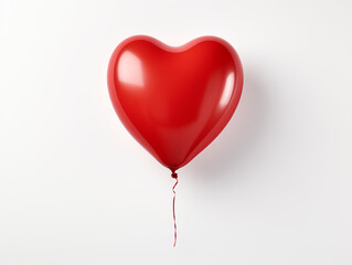 luftballon rot herzform valentinstag liebe symbol helium ballon herz herzform - obrazy, fototapety, plakaty