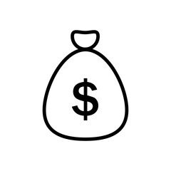 Money icon vector. Dollar illustration sign. Finance symbol. Economy logo.
