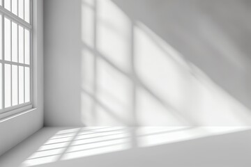 white wall with drop shadow and light for background banner template