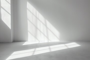 white wall with drop shadow and light for background banner template