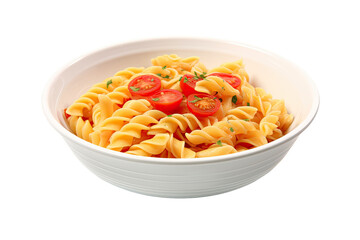 Ideal Rimmed Pasta Plate Isolated On Transparent Background