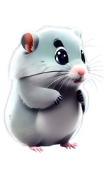 Cute cartoon hamster