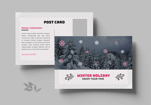 Winter Holiday Post Card