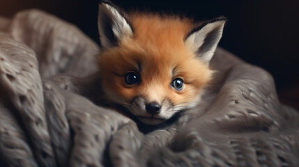 Baby cute fox