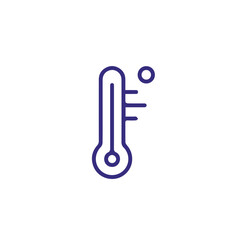 Temperature line Icon vector design