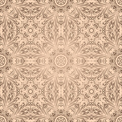 Abstract floral seamless pattern. geometry, mandala design. vector. for invitation, bridal, wedding, wallpaper