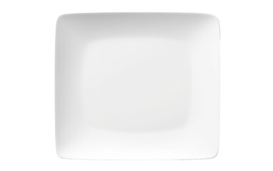 Square shaped Plate Display Isolated on Transparent Background PNG.
