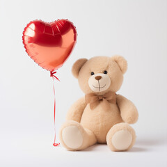 teddy bear and heart,valentine's day, love, gift,