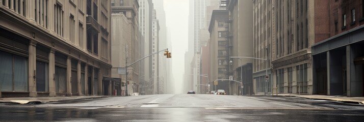 A nearly empty city street becomes a captivating background, offering a canvas with sparse...
