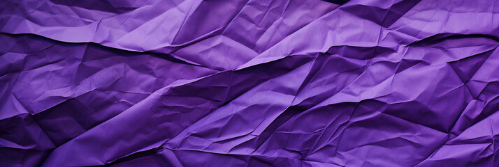 Purple color crumpled paper texture background - ai generative