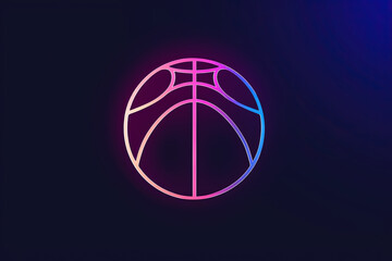 Beautiful and unique basketball logo.