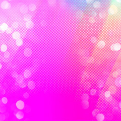 Pink color bokeh lights square background, Usable for social media, story, banner, poster, Advertisement, events, party, celebration, and various graphic design works