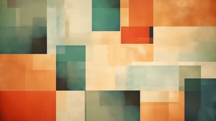 Retro watercolor abstract paint background. Geometric abstract wallpaper. 